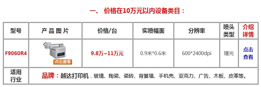 uv打印機(jī)9060r4